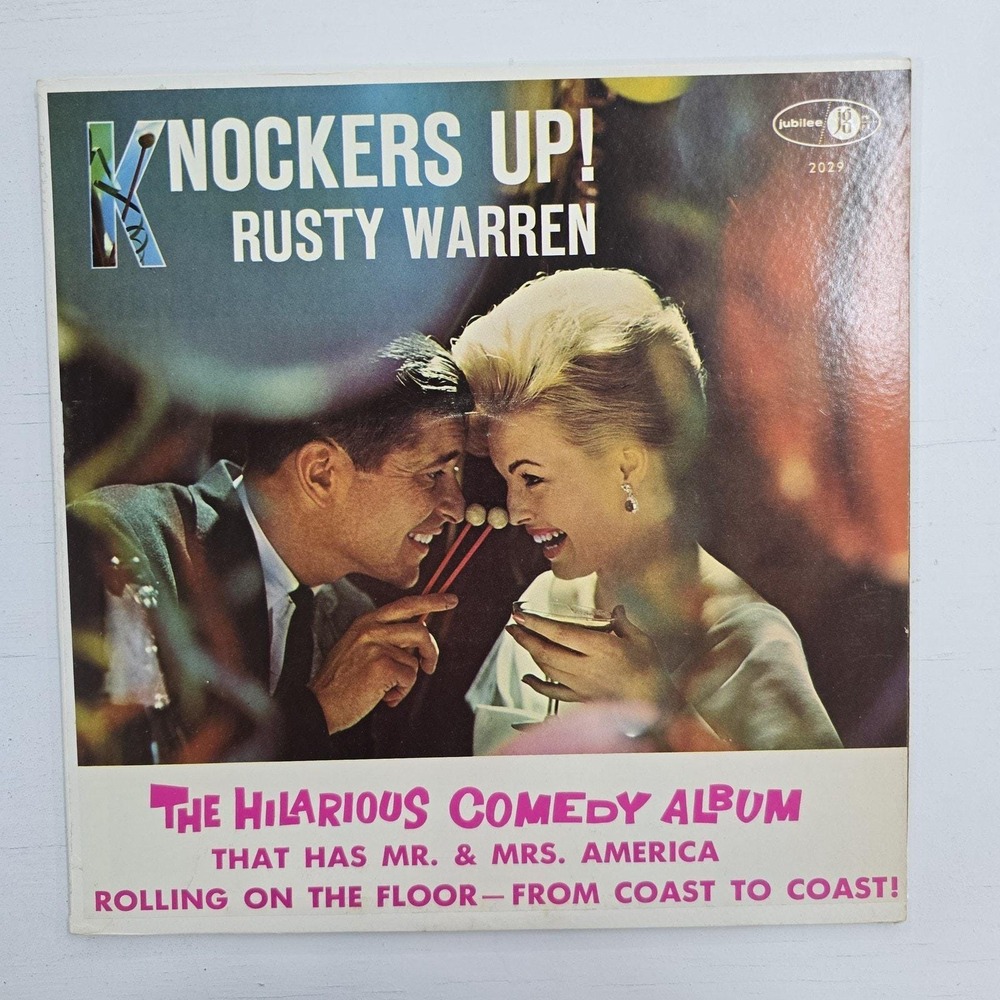Rusty Warren - Knocker's Up! LP VG+/VG+ Comedy 1960 Vintage Vinyl Original Press